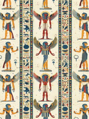 Pharoahs and Heiroglyphs Wrapping Paper 50x70 cm