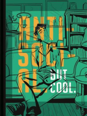 Anti social but cool A5 Spiral Wire Lined Notebook (896)