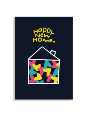 Happy New Home A6 Greeting Card 14.8 x 10.5cm