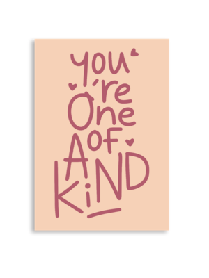 One Of A Kind A6 Greeting Card 14.8 x 10.5cm