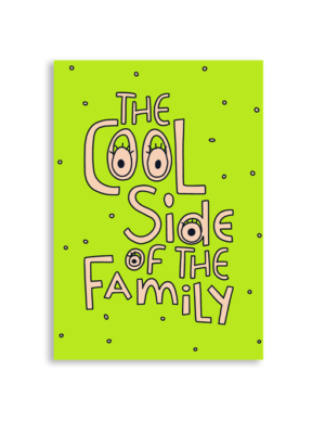 Cool Side Of Family A6 Greeting Card 14.8 x 10.5cm