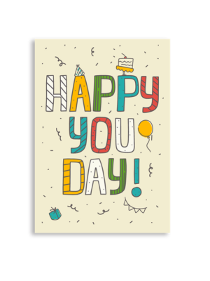 Happy You Day A6 Greeting Card 14.8 x 10.5cm