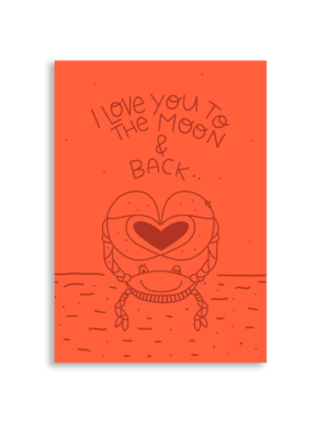 Crab Love You A6 Greeting Card 14.8 x 10.5cm