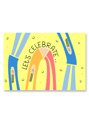 Lets Celebrate A6 Greeting Card 14.8 x 10.5cm
