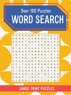 Geometric Large Print Puzzle Book (128pp) :Word Search