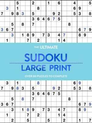 Large Print Puzzle Book: Sudoku :Aqua