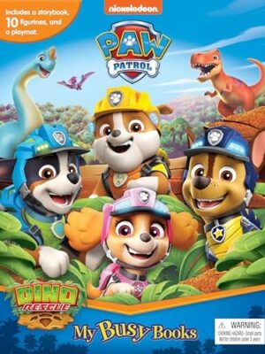 Nickelodeon PAW Patrol My Busy Books: Storybook, 10 Figurines, Playmat