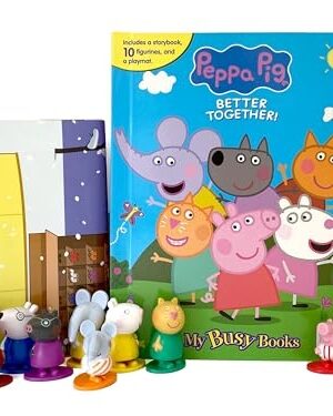 Peppa Pig Better Together! My Busy Books: Storybook, 10 Figurines, Playmat