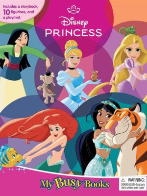 Disney Princess My Busy Books: Storybook, 10 Figurines, Playmat