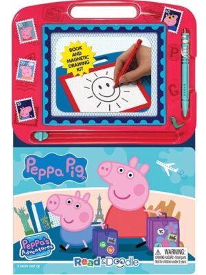 Peppa Pig Peppa's Adventures Read & Doodle: Reading, Drawing, Sketching with Magnetic Doodle Pad