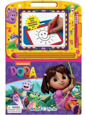 Nickelodeon Dora Read & Doodle: Reading, Drawing, Sketching with Magnetic Doodle Pad