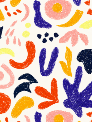 Abstract Pencil Colors 50x70 Wrapping Paper