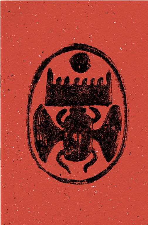 A5 Lined Red Winged Scarab Softcover