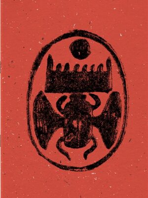 A5 Craft Red Winged Scarab Softcover