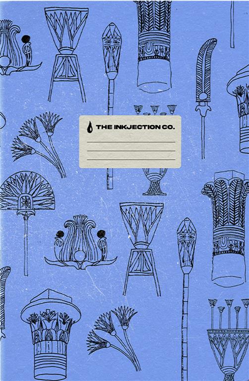 A5 Sketch Periwinkle Lotus Pattern Softcover