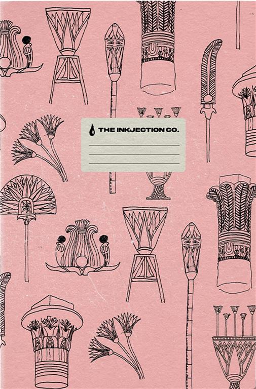 A5 Craft Pink Lotus Pattern Softcover